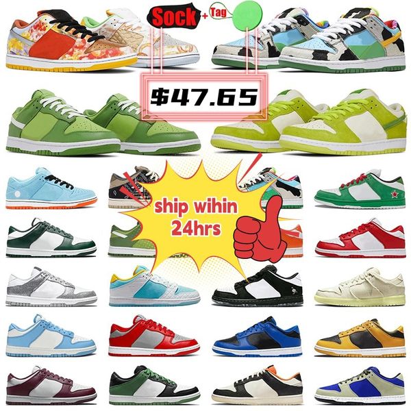 

sandals with box low mens womens casual shoes panda black white designer big size sneakers triple pink unc retro chunky grey fog for men pla