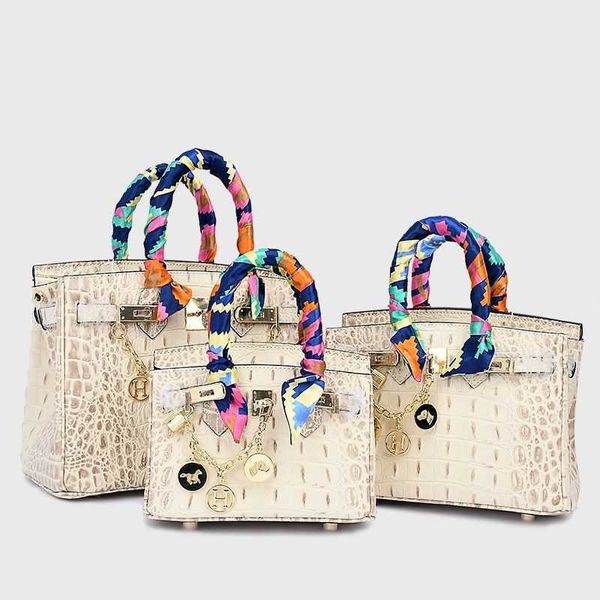 

designer bag tote bag handbag crossbody bags single shoulder bags poison familys tough goods warm apricotcrocodile bone pattern temperament