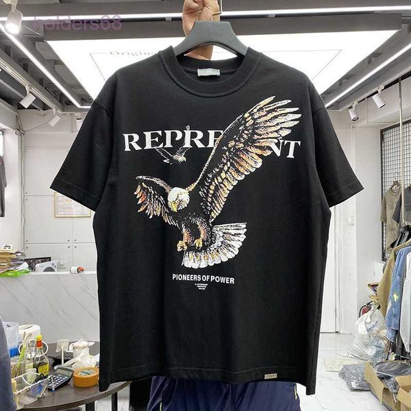 

vintage grey tee men women flying print t-shirt wash short sleeve, White;black