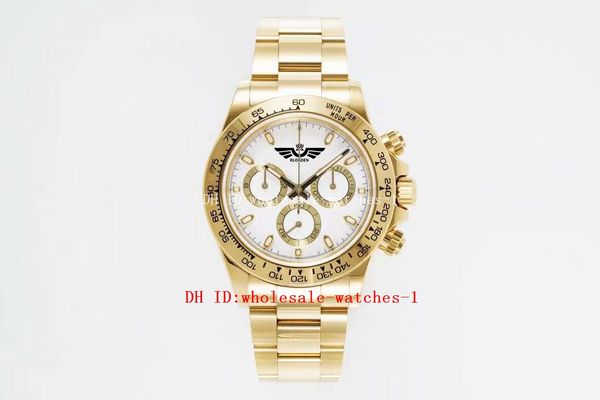 

21 style king workmanship watch panda 40mm 116505 116508 white dial sport watches sapphire luminous 4130 chronograph automatic 904l 18k gold, Slivery;brown