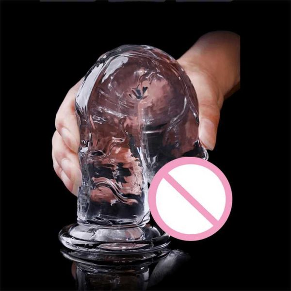 

6 sizes realistic clear dildo xl silicone penis with suction cup plugs for women masturbation anal adults gay toys 18 g-spot 75% off outlet