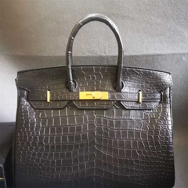 

designer bag tote bag handbag crossbody bags single shoulder bag true crocodile belly women's bag classic fashion style bag