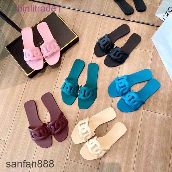 

original designer hemres slippers pig plastic nose h family slippers for women to wear rubber flat bottoms outside in summer hh989 27ds with, Black