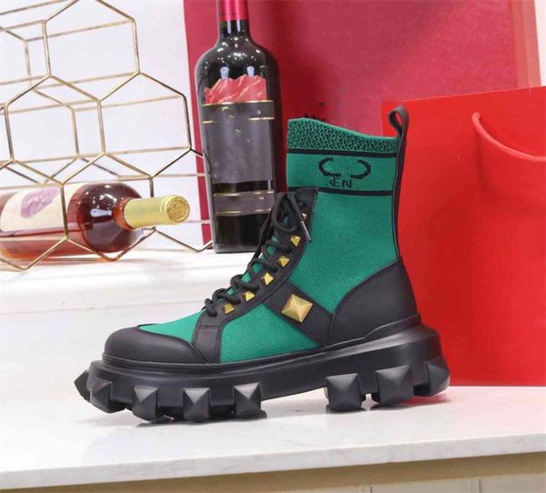 

winter boots fashion women vintage decorative leather cotton cloth wool warm keeping high heel thick sole snow flat soc3007046, Black