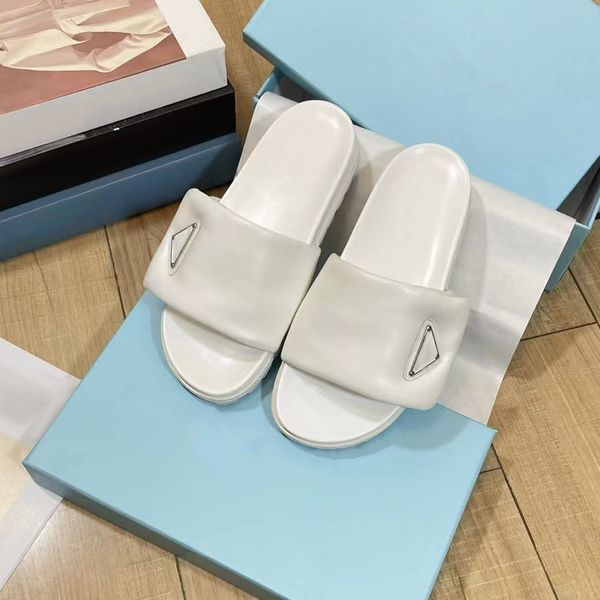 

bread slippers platform slide summer sandal designer flip flop hook and loop rubber womens sandals designers slippers patterned bottom platf, Black