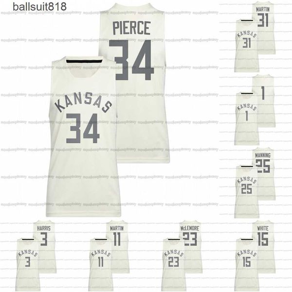 

custom kansas jayhawks ncaa college basketball jersey paul pierce danny manning joseph yesufu cam martin ben mclemore bobby pettiford jalen, Black