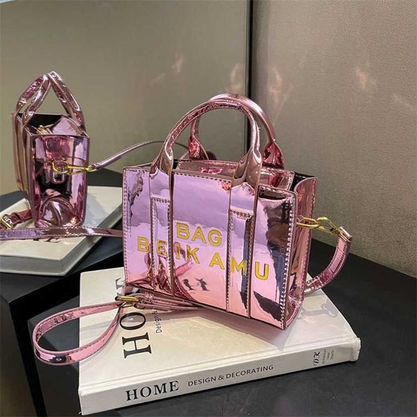 

18% off 2023 fashion handbag trendy new knitted printing pu crossbody women's shoulder small square bag