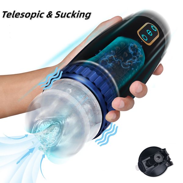 

wool yarn male masturbator automatic telesopic sucking long distance thrusting hands masturbators erotic toys for, Black;white