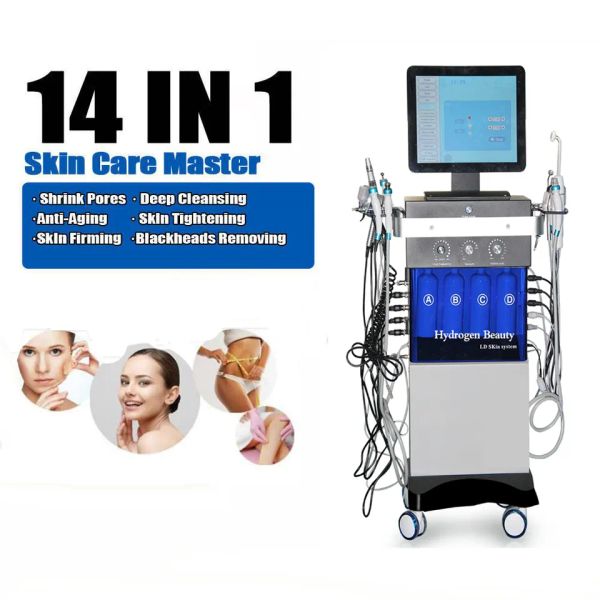 

beauty items 14 in 1 hydra dermabrasion machine hydro diamond peel hydra facial machine ultrasound bio water dermabrasion moisturizer machin