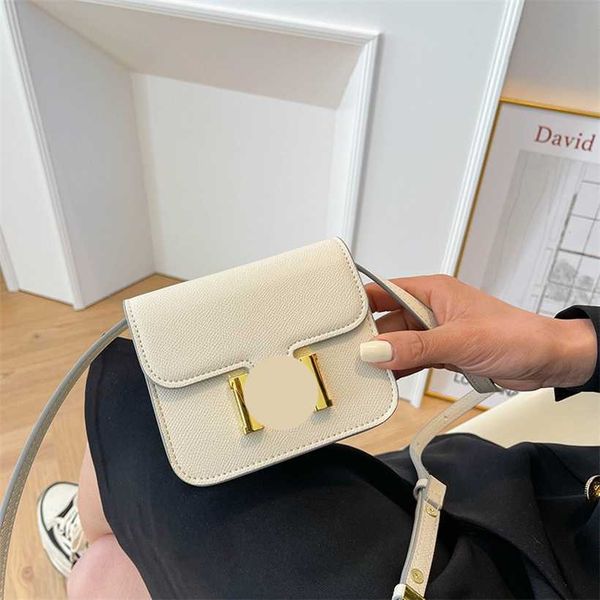 

16% off 2023 fashion hand milk white pig nose chain lychee pattern small size women's single shoulder crossbody bag high-end