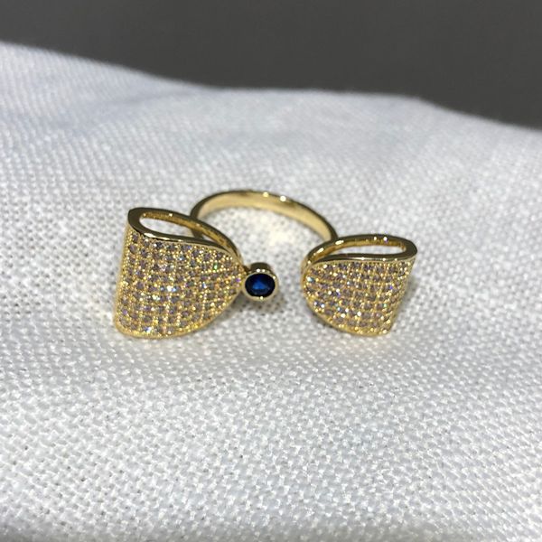 

14k gold bowknot promise ring 925 sterling silver party wedding band rings for women men engagement birthday jewelry gift, Slivery;golden