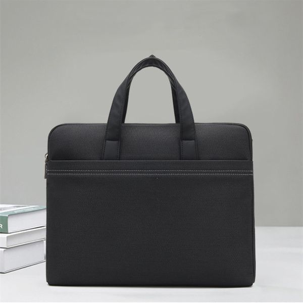 

oxford cloth handheld business briefcase printing office training conference document bag canvas document bag