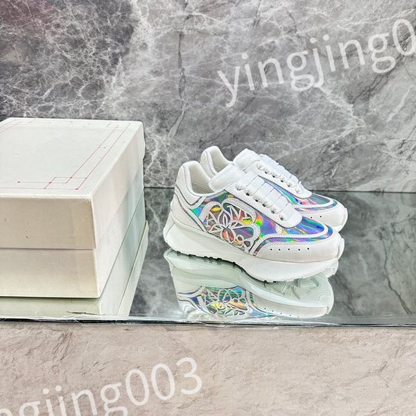 

luxury designer woman shoe leather lace up men fashion platform sneakers white black mens womens casual shoes chaussures