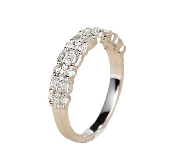 

gorgeous multilayer zircon ring - perfect for engagement, wedding, party, valentine's day gift, Golden;silver