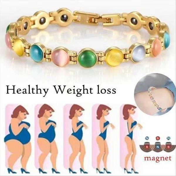 

longrui tume gold plating opal bracelet magnet womens magnetic, Golden;silver
