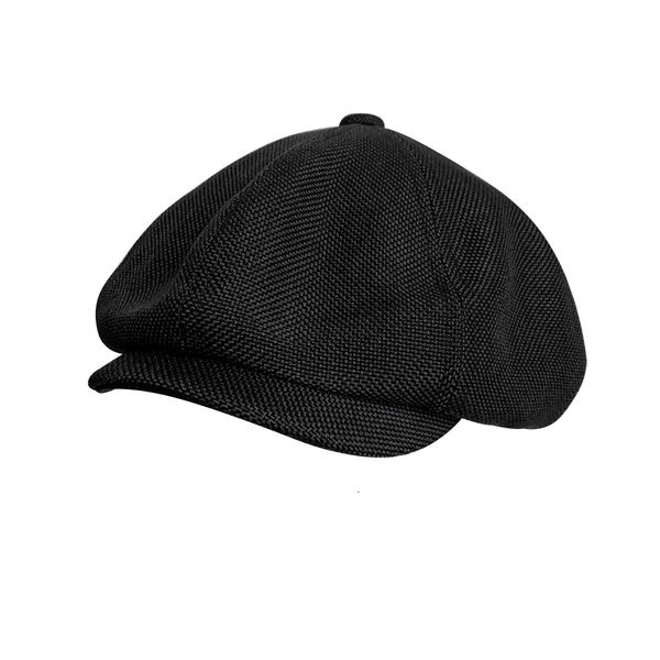 

berets four seasons men's sboy hat women male linen octagonal cap retro beret england visor big head driver flat blm20 230509, Blue;gray