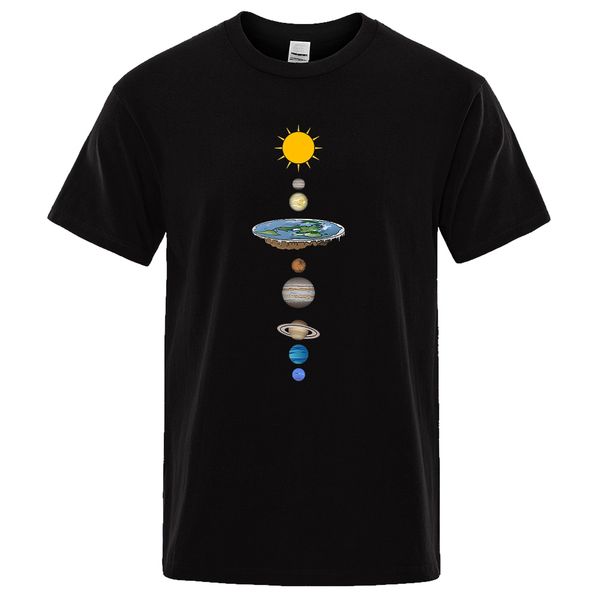 

men's t shirts planet tata surya kosmik gambar cetak lengan pendek pakaian kaus kasual jalanan pria ukuran besar longgar atasan katun m, White;black