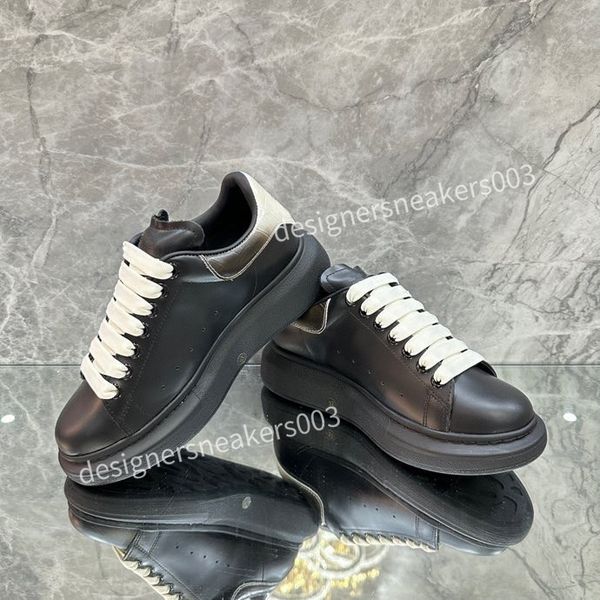 

fashion men designer casual shoes classic do-old dirty shoes mid double height bottom trainers leather glitter golden quality, Black