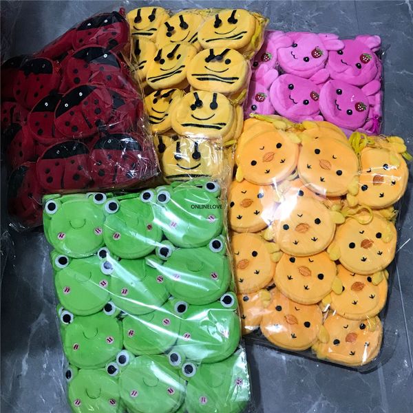 

evening bags 48pcs animals rabbit small plush coin pouch size 8cm 230509