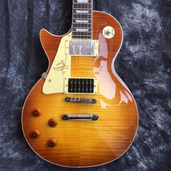 

custom shop brand new left handed 6 string electric guitar top