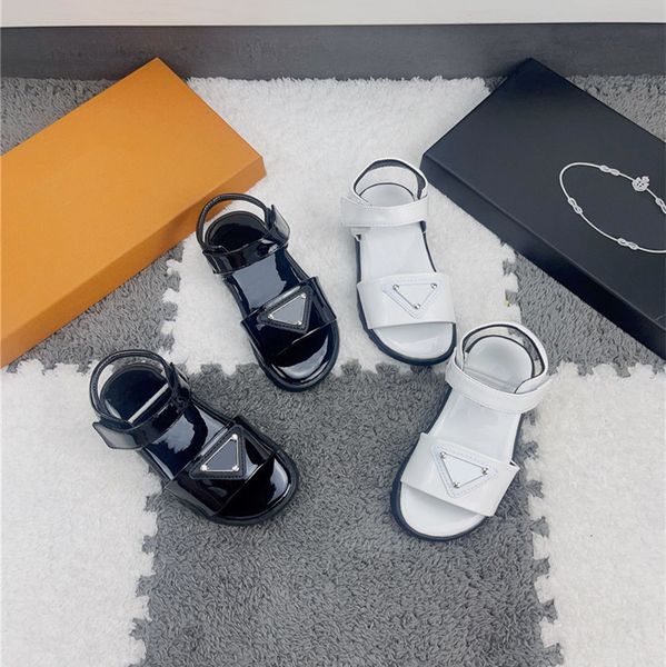 

kids desingner sandals childrentoddler shoes summer fashion letter printing beach slide outdoor non-slip casual slippers wholesale without b, Black;red