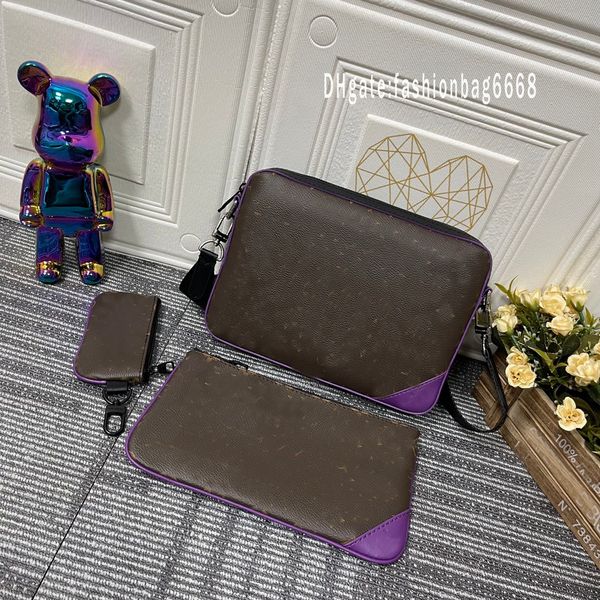 

cross body bag mens shoulder bags designers messenger bag famous tripbags crossbody 5a brand mens districts 3 in 1 bags wallets totes 3 sets