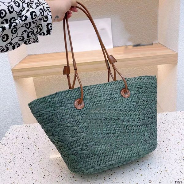 

women beach bags designer raffia straw summer fashion handbags channel tote shopping cross body clutch shoulder bags luxury handbag lady mm