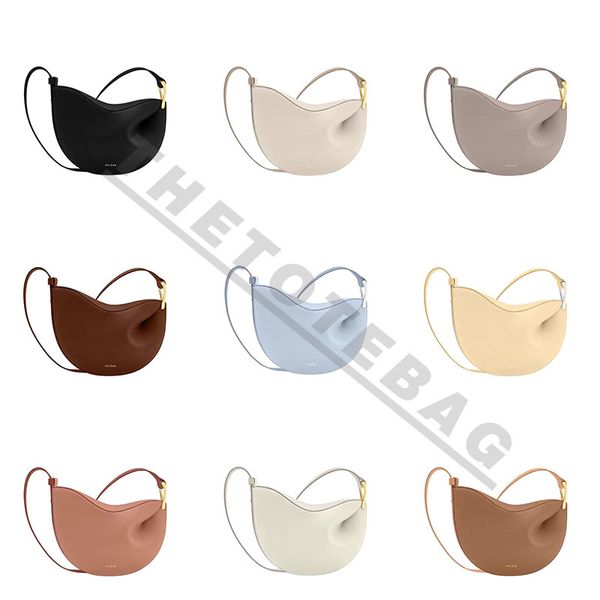 

polene paris bag shoulder bags half moon underarm pea bag luxury designer women's genuine leather handbag tote clutch crossbody wallet