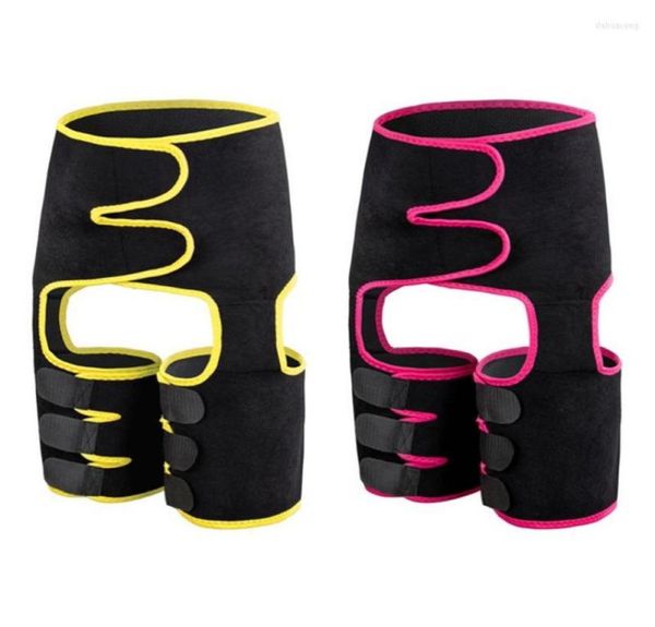 

waist support neoprene slim thigh trimmer leg shapers slimming belt fat burning compress trainer sweat shapewear1473247, Black;gray
