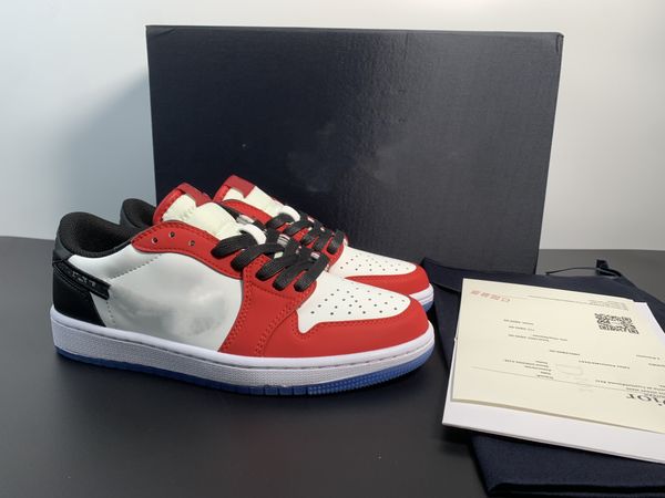 

basketball shoes jumpman 1 black white red og 2023 release outdoor sneaker sports with original box