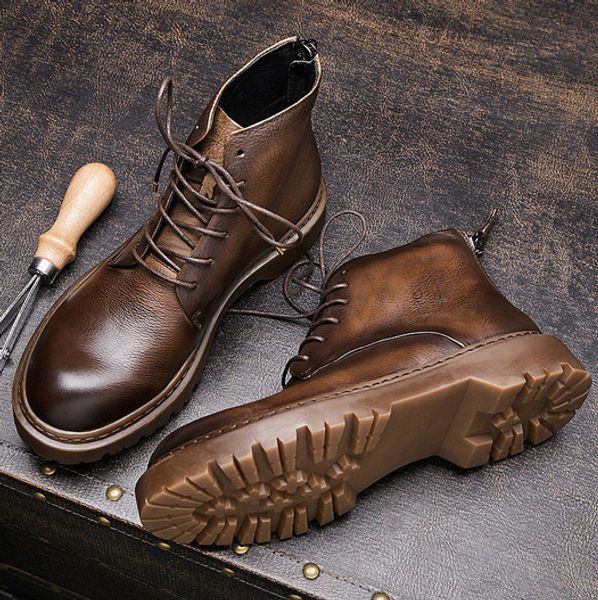 

dress shoes arrival men classic business formal autumn winter work ankle boots genuine leather black chelsea boot 230510