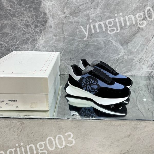 

luxury men's and women's fashion flat shoes women's travel white shoes men's training shoes couple's same shoe, Black