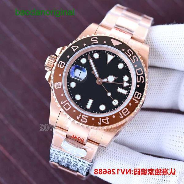 

sapphire glass gmt watch for men watches root beer nipple dial chocolate bezel oyster jubilee bracelet band designer wristwatch 40mm marter, Slivery;golden