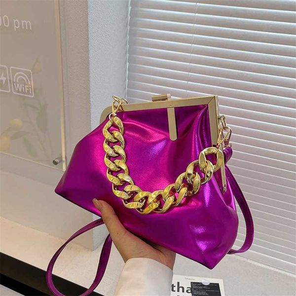 

18% off 2023 fashion hbag women's new korean version fashionable bright face small square one shoulder chain simple and casual bag for