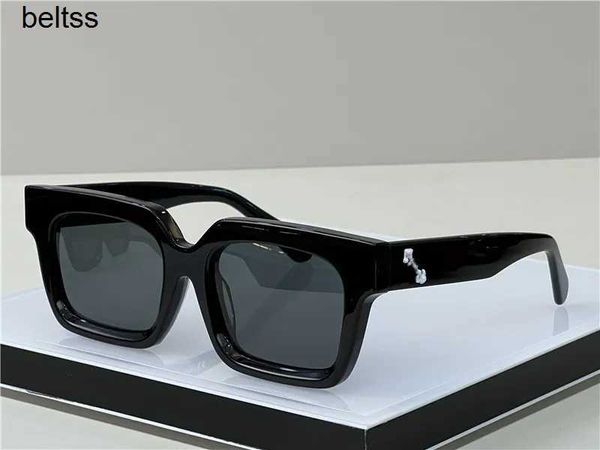 

luxury designer sunglasses for men women mens cool style fashion classic thick plate black white square frame eyewear man sun glasses design, White;black