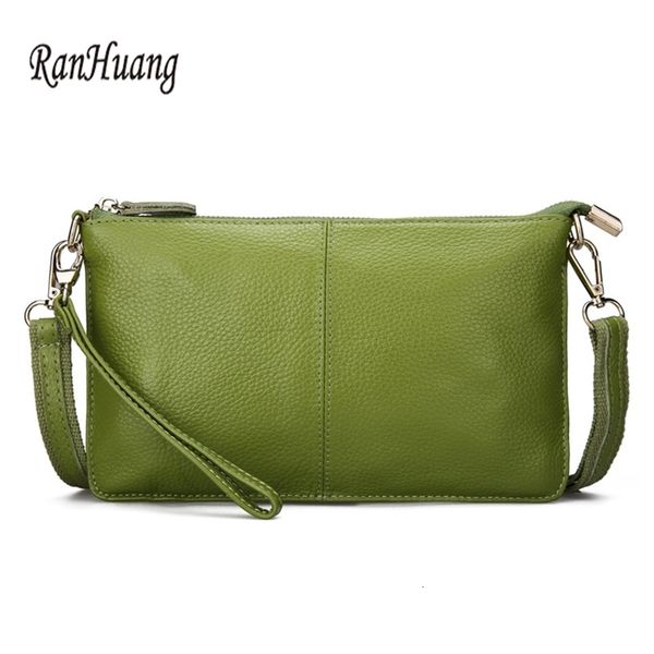 

evening bags ranhuang womens genuine leather day clutch candy color shoulder bag womens fashion ten font small bag 230509