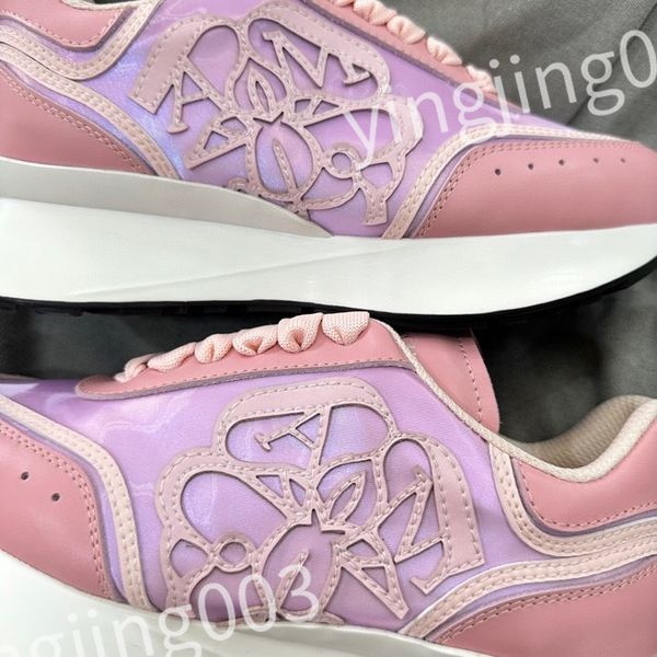 

new luxurys designer woman's shoe leather lace up men fashion platform sneakers white black mens womens casual shoes chaussures