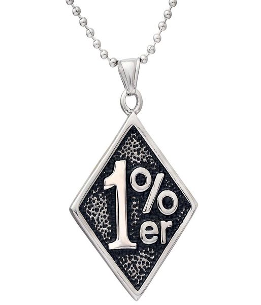 

pendant necklaces silver color gold men 1er one percenter outlaw biker motorcycle club stainless steel pendantpendant2319375