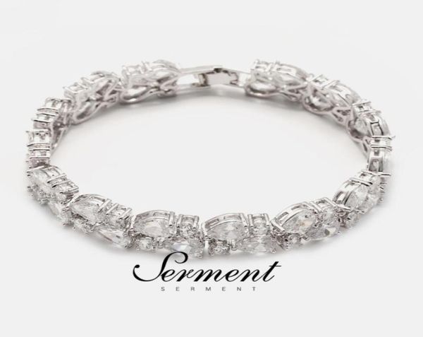 

european gorgeous fashion bracelets white crystal charm jewelry women039s bangle4719550, Black