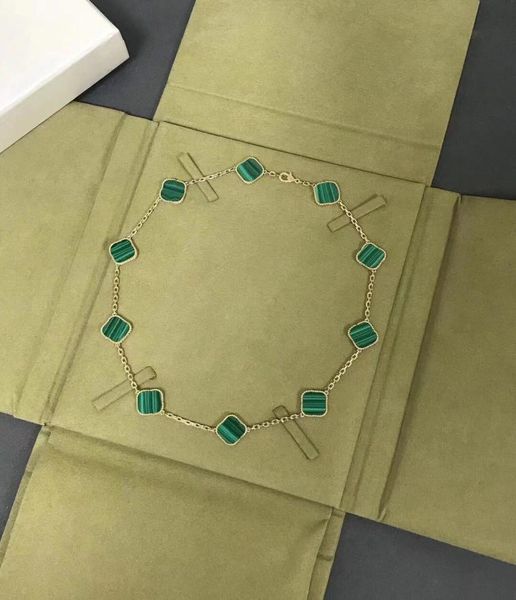 

elegant necklace ten clover fashion necklaces gift classic jewelry pendant for woman nice quality 7 color2258304, Silver