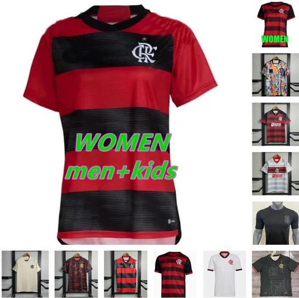 

gerson flamengo soccer jerseys 2023 2024 final da libertadores david luiz e.ribeiro #10 gabi 23 24 football shirts vidal pedro de arrascaeta, Black;yellow