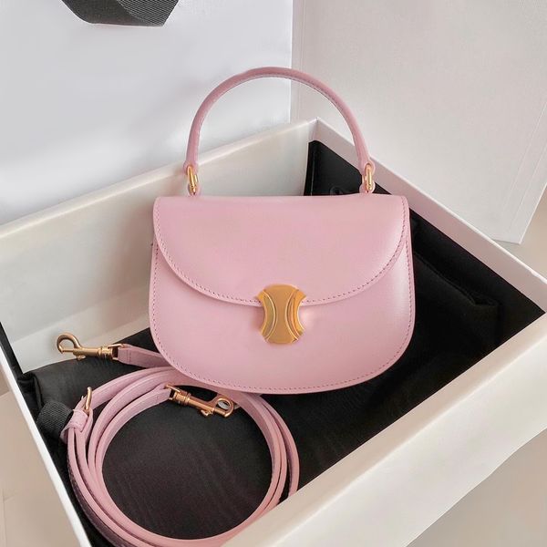 

handle lady celins mini saddle tote bag womens mens besace triomphe flip designer bag luxury handbags valise city clutch genuine leather cro