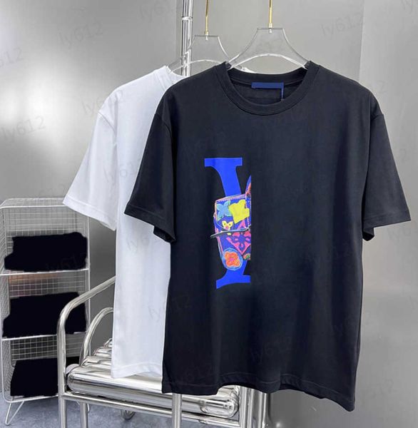 

designer t shirts mens clothes summer black classic fashion luxury colorful 3d printing design loose fitting cotton round neck short sleeved, White;black
