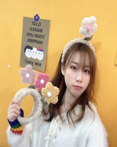 

solid color spring flower headbands for women simple fabric girls hairband women hair accessories wide side hair band2208419