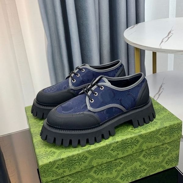 

womens designer platform shoes camel and ebony canvas lace-up shoes large size embroidery casual sneaker luxury party dress shoes calfskin l, Black