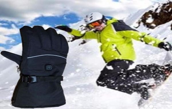 

1 pair outdoor ski cycling motorcycle electric warm winter waterproof heated gloves battery powered gloves for riding hunting a19058628