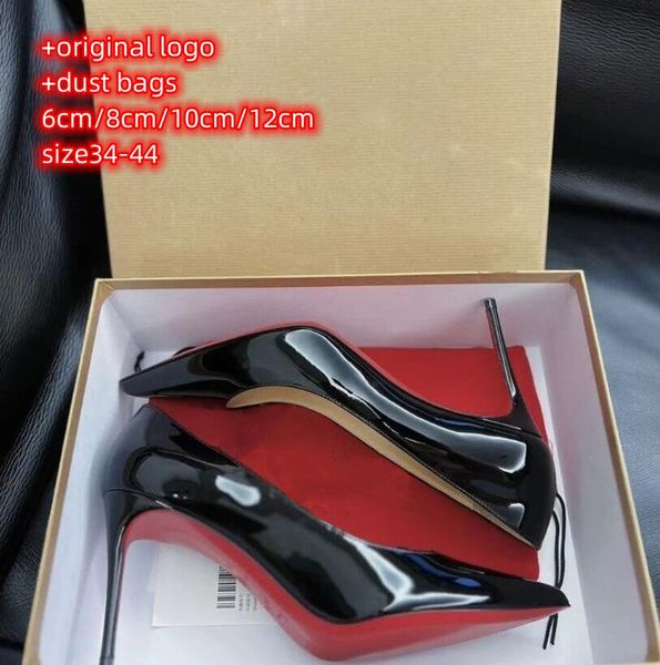 

classics women high heels shoes classics red shiny bottoms 6cm 8cm 10cm 12cm thin heels black nude patent leather heels pigalle woman pumps