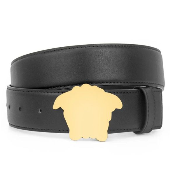 

fashion belt men's and women's belts designer smooth gold sliver gun black buckle cowhide leather buckle casual strap cinturones, Black;brown