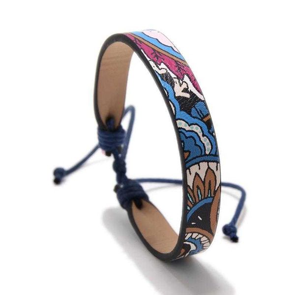 

printed leather bracelet pu selling fashion simple yiwu accessories, Golden;silver