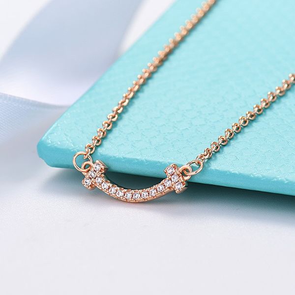 

pendant necklaces t home mini smiley face necklace ins niche design sense small fresh mini smile clavicle chain ti home everything accessory, Silver